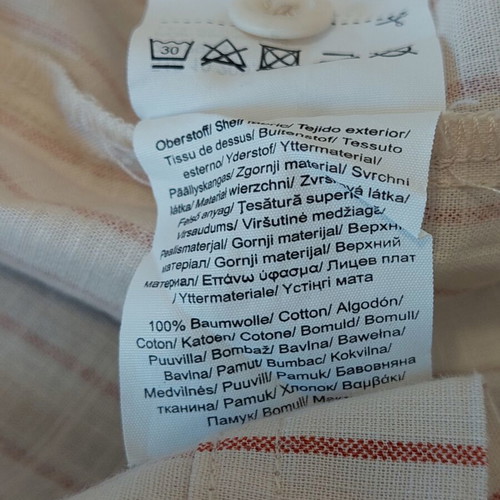 QS by S.Oliver cotton dress, size Large, beige and brown