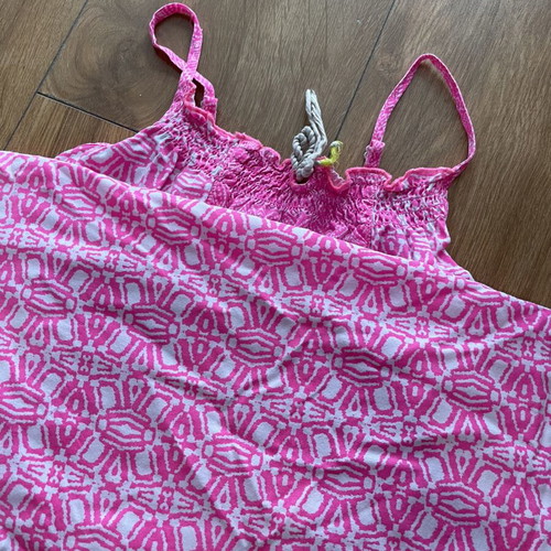Benetton pink dress like new for girls 6-11 years