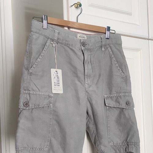 Hartford linen cotton shorts new, ice gray, size 44IT