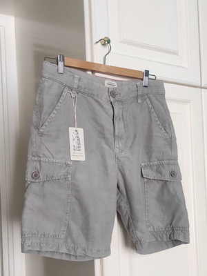 Hartford linen cotton shorts new, ice gray, size 44IT