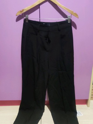 Γυναικείο παντελόνι ASOS DESIGN tapered με γυρισμένο ρεβέρ, καινούργιο, XS