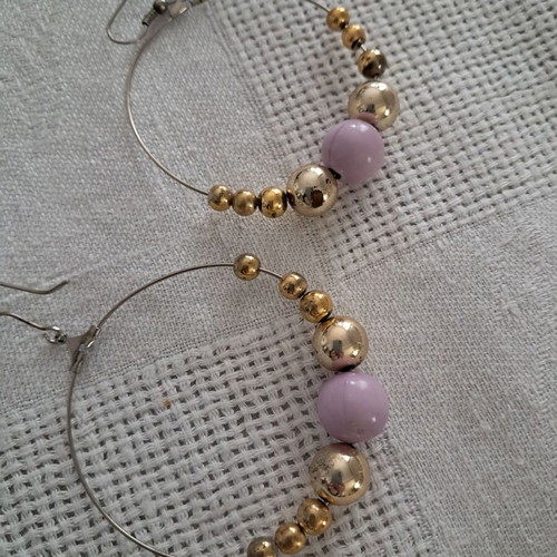 Dangling earrings used, 90s, very light