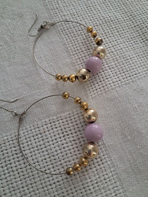 Dangling earrings used, 90s, very light