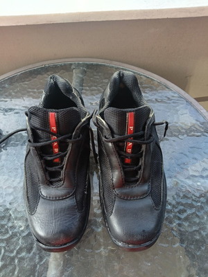 Prada sneakers used, black, size 39.5, unisex
