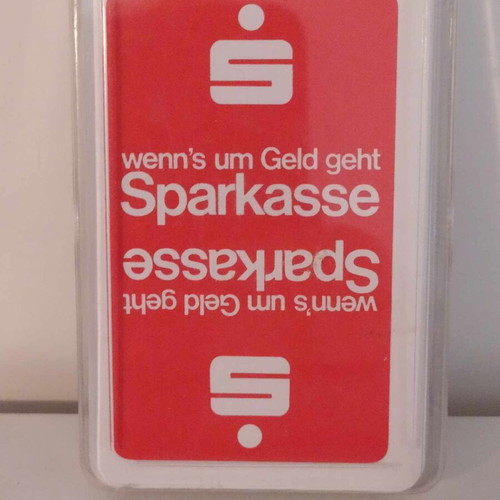 Sparkasse German playing cards like new
