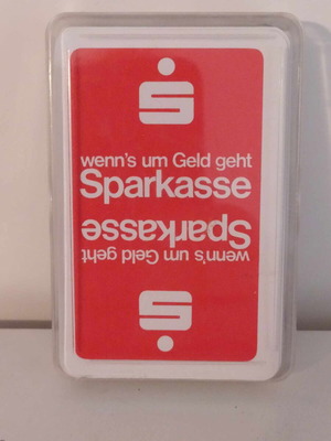 Sparkasse German playing cards like new