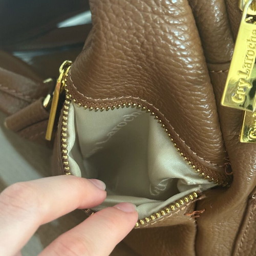 Guy Laroche leather brown backpack like new