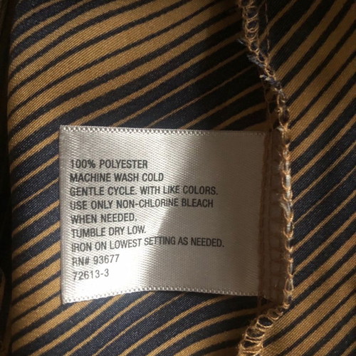 Satin blouse XL used, brown, with drape and shirt collar