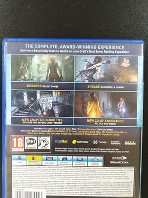 Rise of the Tomb Raider 20 Year Celebration PS4 game like new