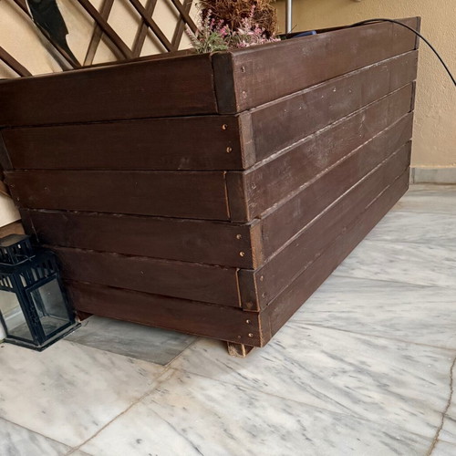 Wooden handmade planter - storage box