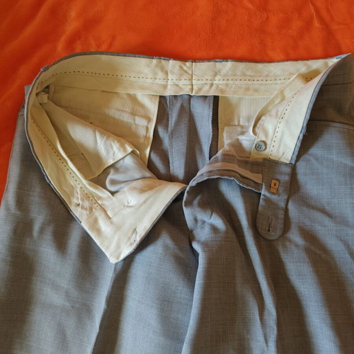 Summer men's pants like new, light gray, size 46