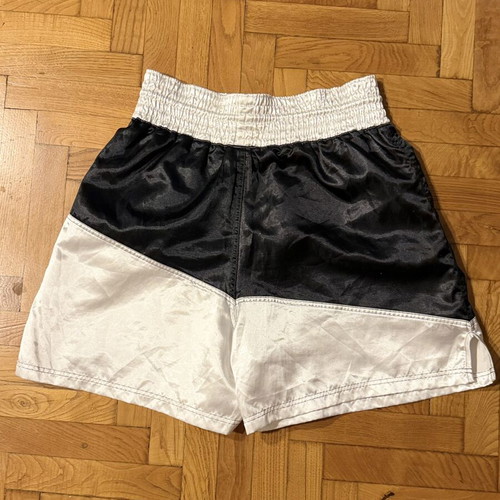 Boxing shorts satin black and white size S like new