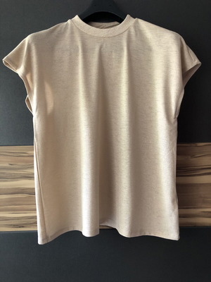 H&M women's blouse like new, gold effect, size M