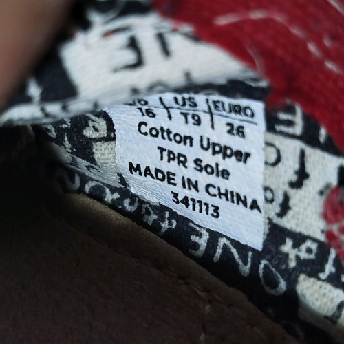 Toms espadrilles size 26 like new, red casual shoes for kids