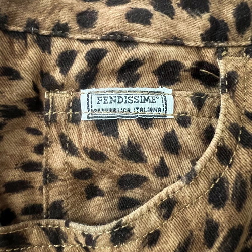 Fendissime vintage leopard mini skirt