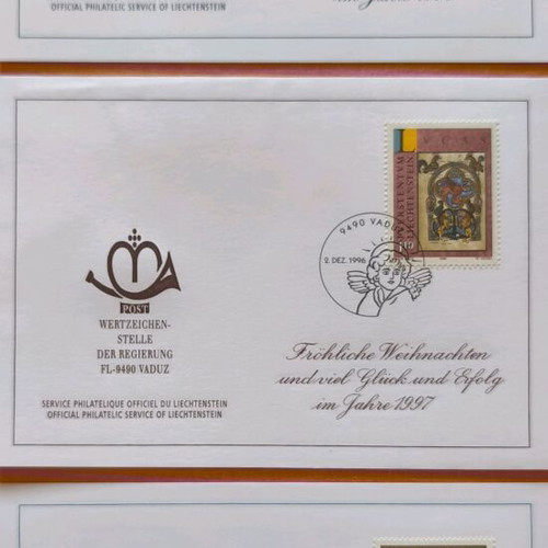 Liechtenstein Christmas Postcard Collection 8 New Religious Art