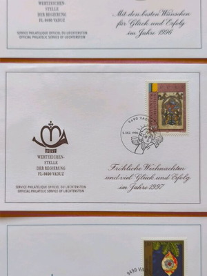 Liechtenstein Christmas Postcard Collection 8 New Religious Art