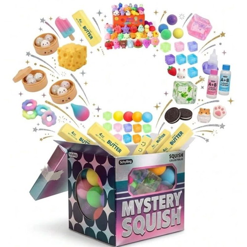 Mystery Squish Fidget Toys New, Pack of Three