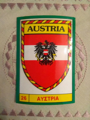 Sticker No26 Austria from Super Signs - Carousel collection new