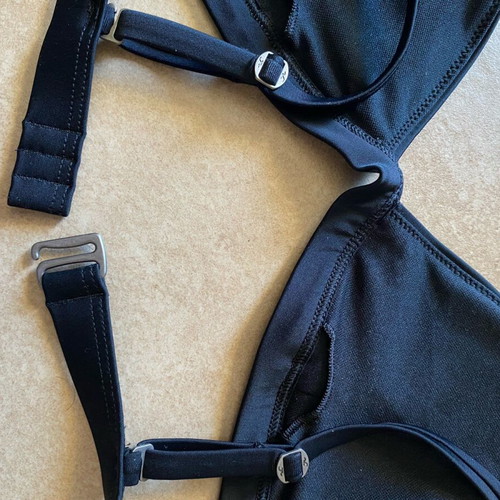Hollister black medium bikini top like new