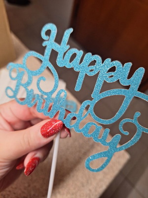 Happy Birthday για τούρτα σετ 10 τεμάχια καινούργιο