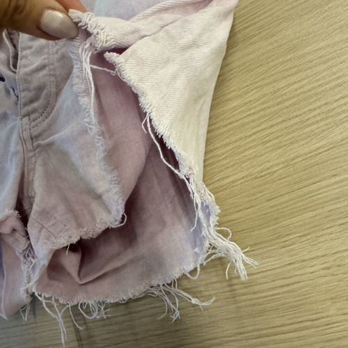 Reiko pink denim shorts XS high waist button fly like new