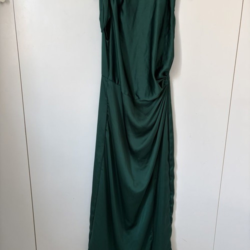 Zara satin long dress new, green, size S