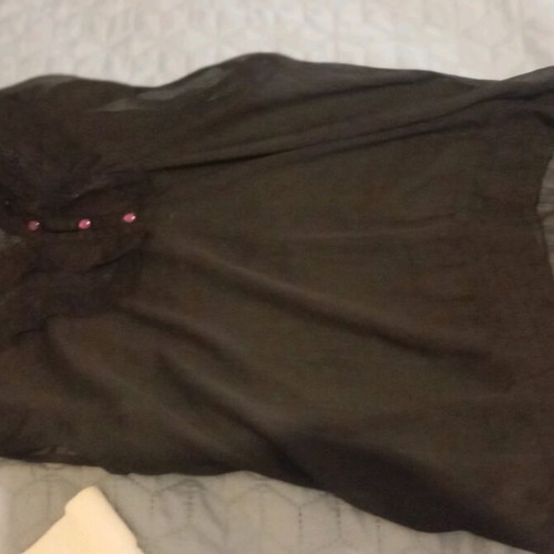 Hugo Boss Sheer Black Top Like New Medium/Large