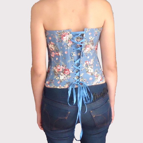 Blue corset used, size Large