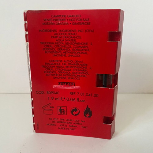 Ferrari perfume tester new, eau de toilette
