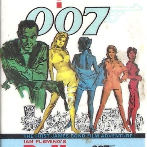 James Bond Vintage Magnet Set used, 6 pieces Sean Connery Era