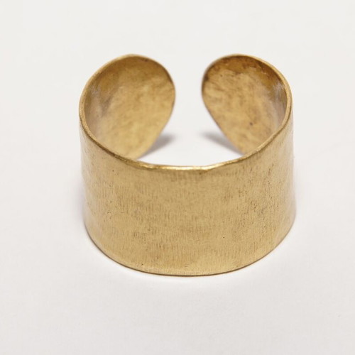Brass open ring new, gold-colored
