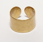Brass open ring new, gold-colored