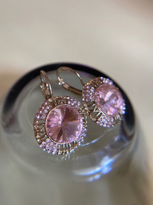 Earrings with rhinestones new