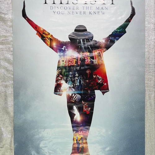 Michael Jackson This Is It authentic large poster new with cylindrical case