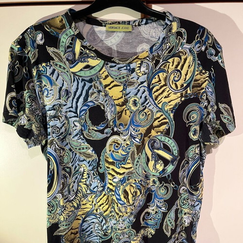 Versace Jeans short-sleeve shirt used multicolor size M