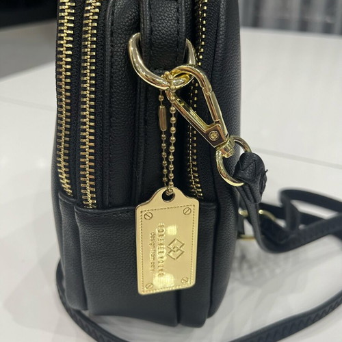 Forever Young small women's backpack new, black, eco leather