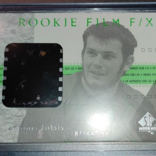 Antonis Fotsis Upper Deck 2001-02 Rookie Film F/X collectible card like new