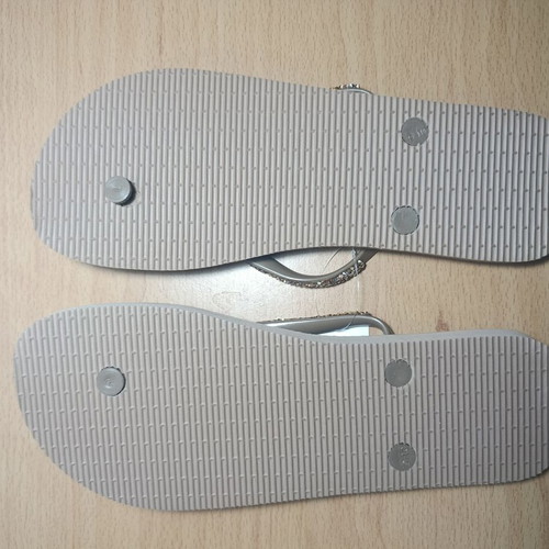 Infinity Cross flip flops with rhinestones, size 41/42
