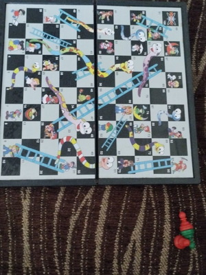 Magnetic Snakes and Ladders Board Game used
