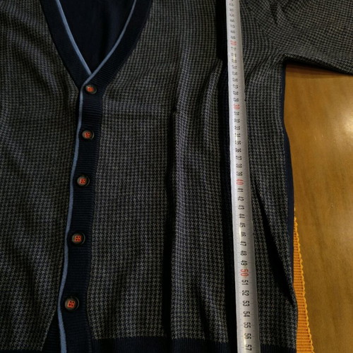 Benetton men's cardigan size M like new, blue