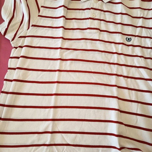 Striped shirt like new, white and red, size L