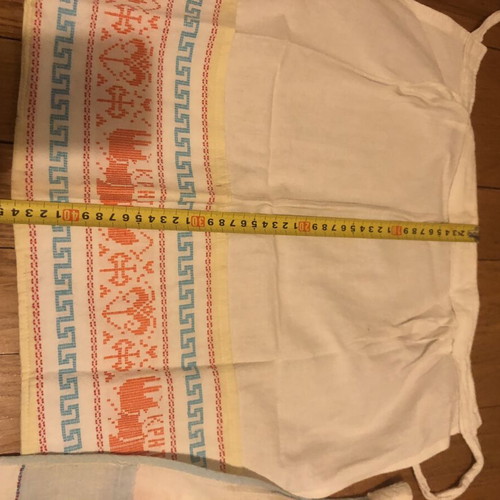 Vintage traditional aprons from Crete, like new, set of 2