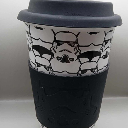 Stormtrooper Star Wars ceramic travel mug like new