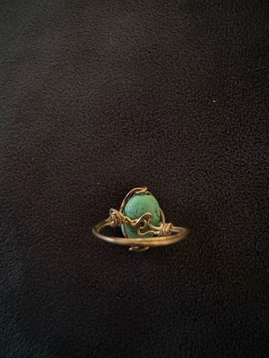 Handmade ring new, turquoise