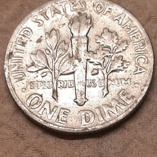 USA One Dime 1967 coin used