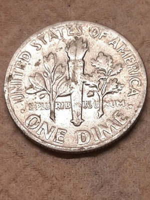 USA One Dime 1967 coin used