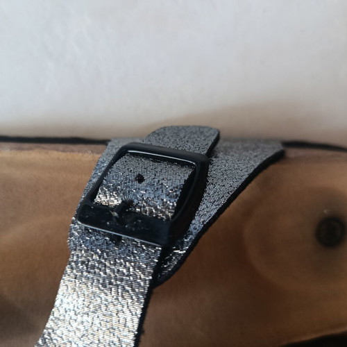 Women's silver sandals size 40 like new