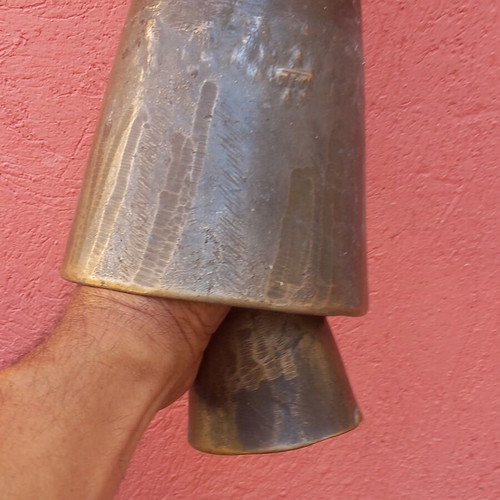 Cypriot bronze bell used, 2.5 kilos with strap