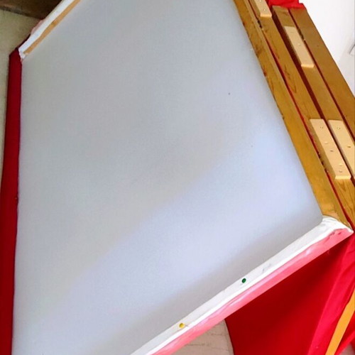 Professional folding Karagiozis shadow theater curtain with lantern holder